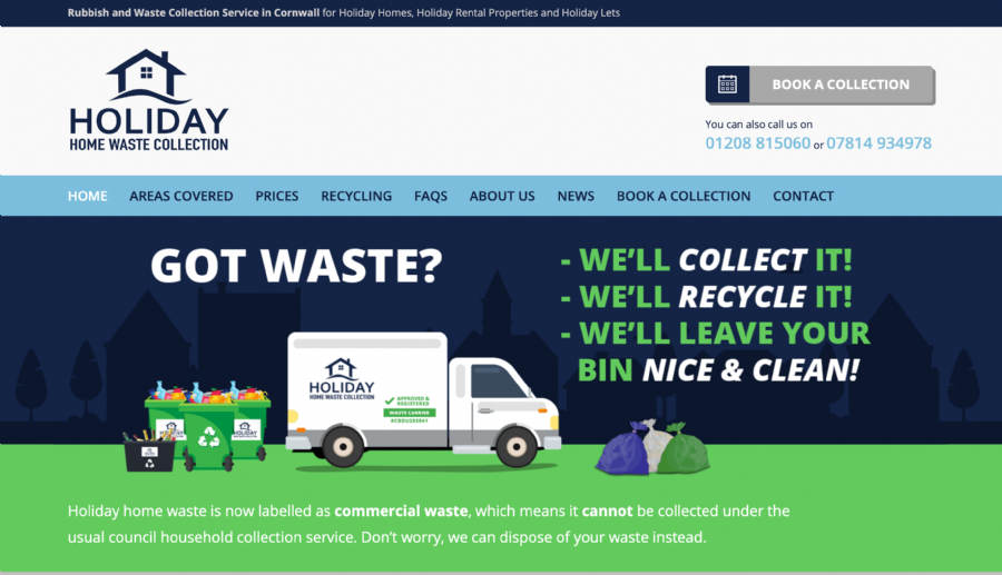 New Website for Holiday Home Waste Collections