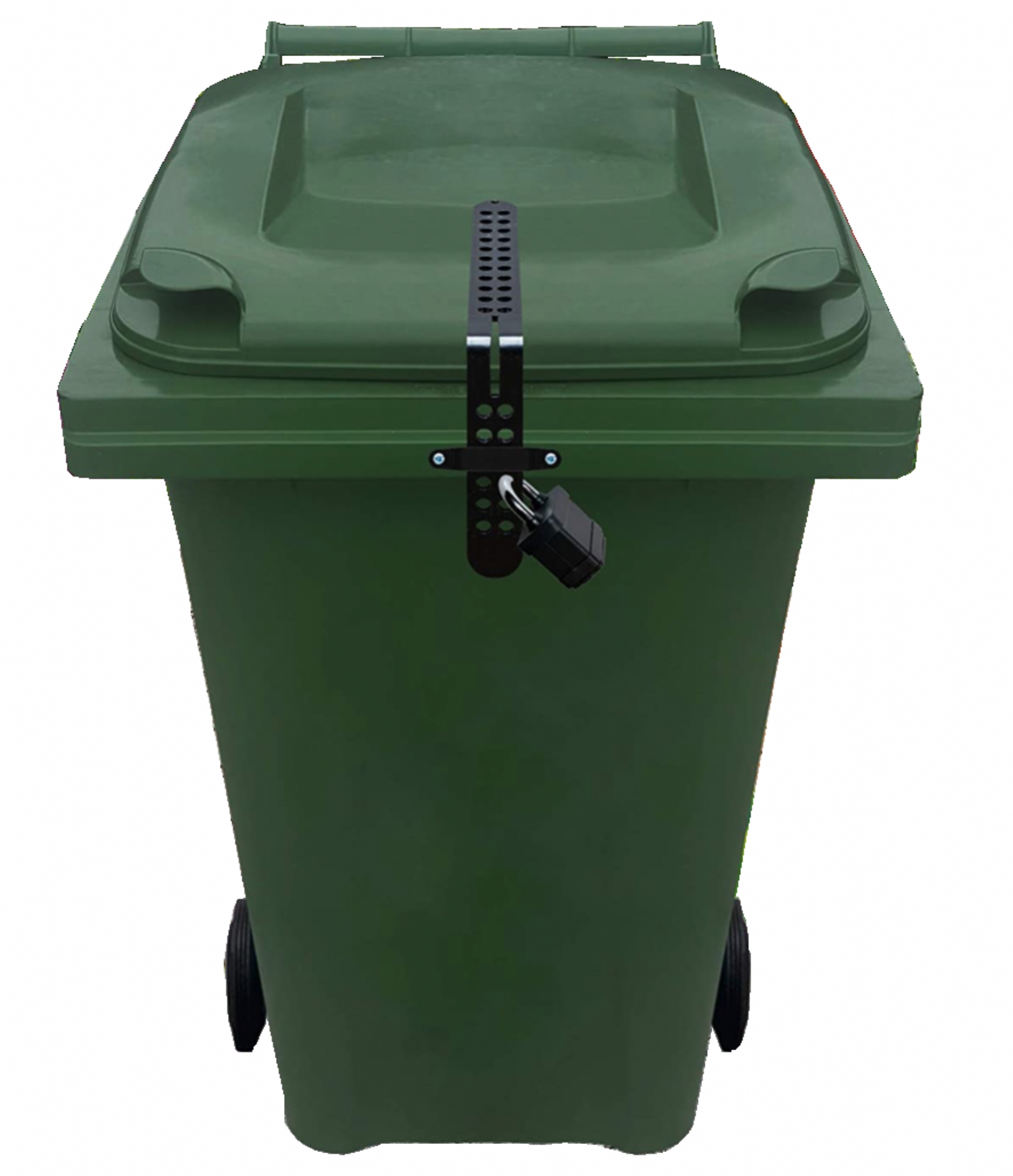 Wheelie bin locks