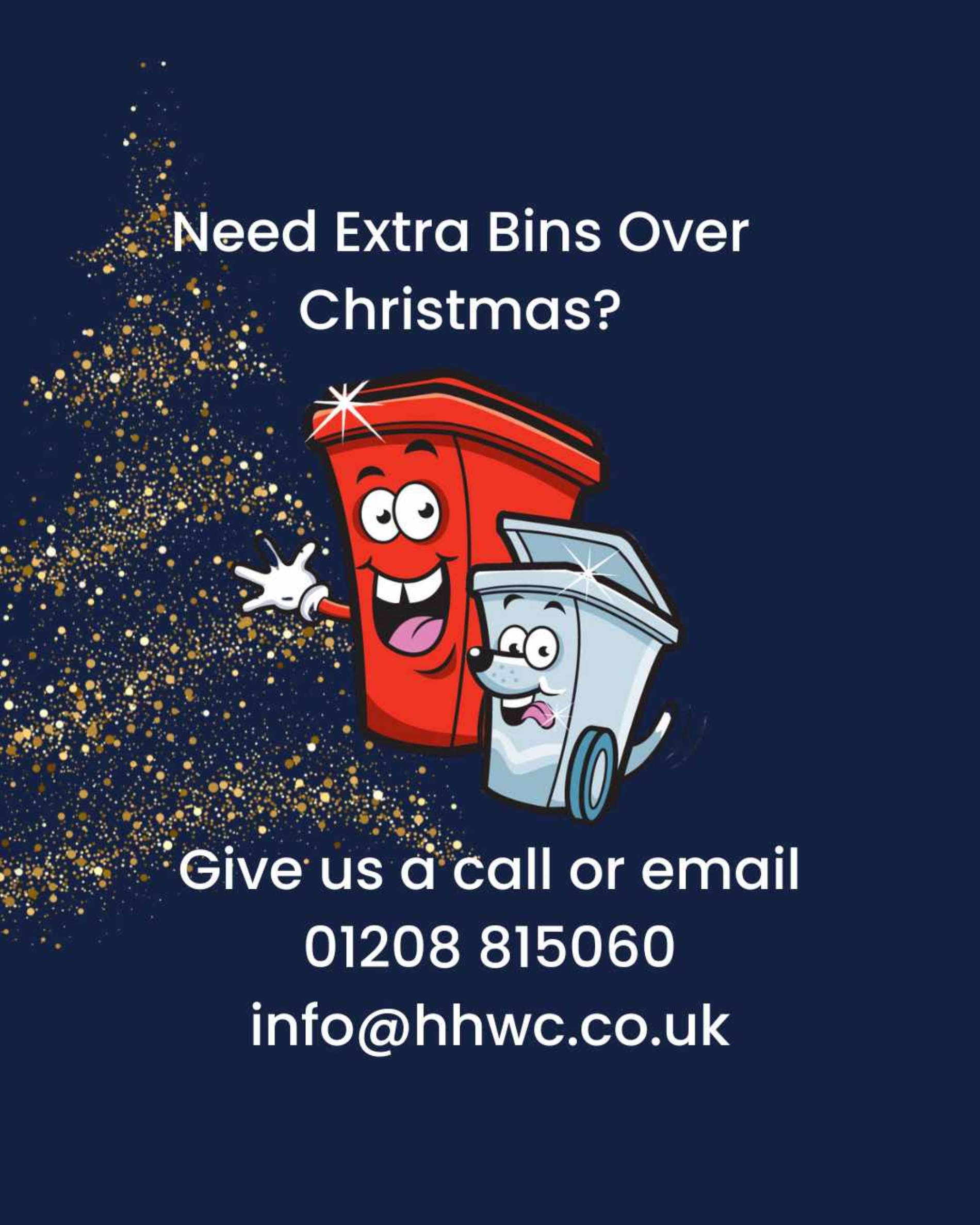 Rubbish Collection times for Christmas 2025 Cornwall
